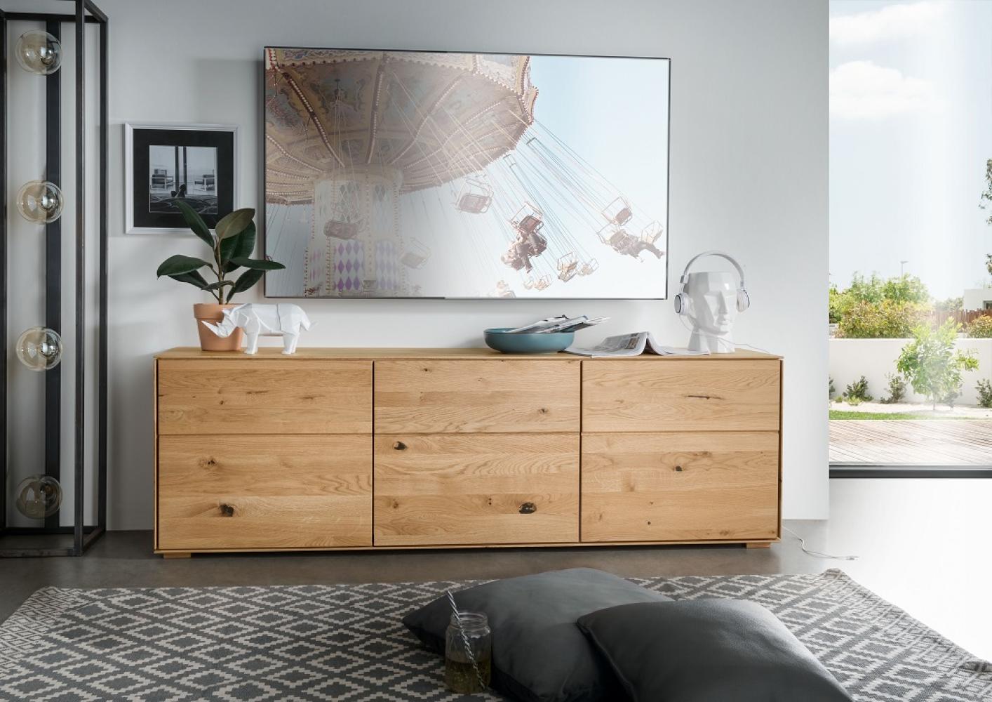 Sideboard hängend oder stehend 172cm 'Prag' Wildeiche geölt WZ-0546 Bild 1