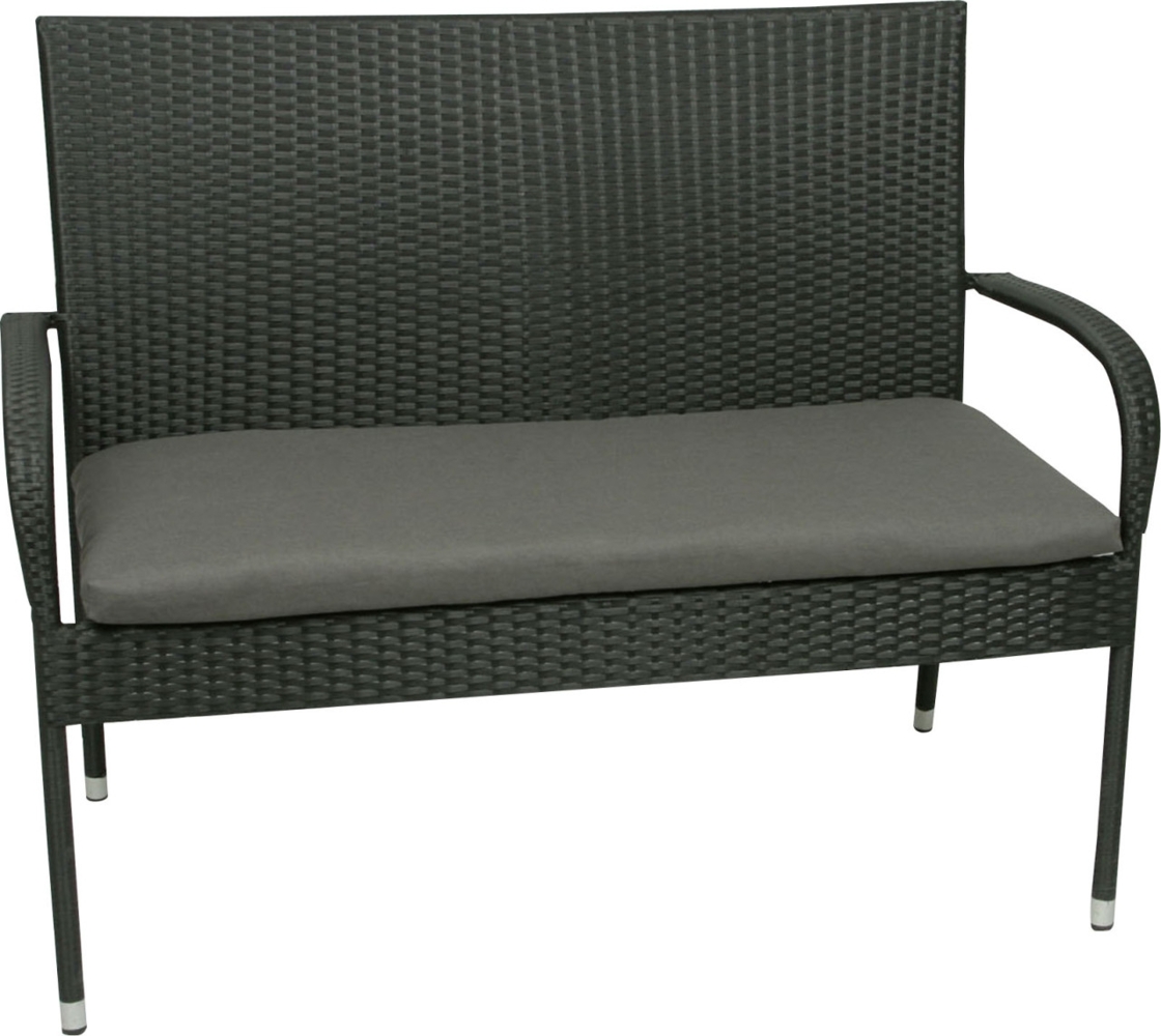 GO-DE Bank-Auflage 112 x 48 x 5 cm anthrazit Auflage Sitzauflage Bankauflage Bild 1