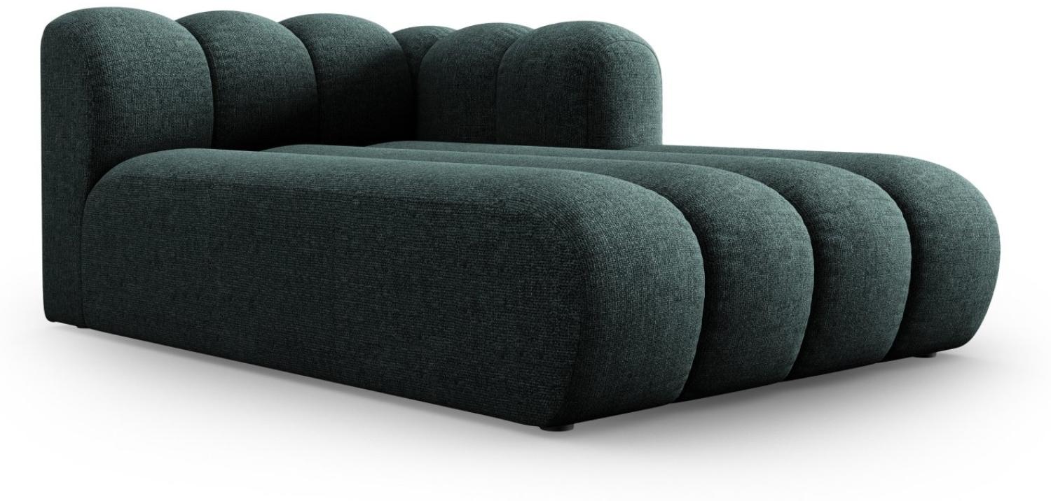 Micadoni Chaise Longue Lupine 2-Sitzer Rechts Chenille Petrol Bild 1