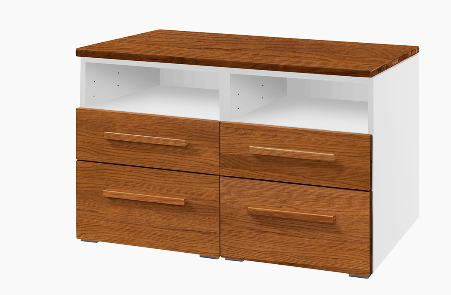 Hasena Kommode Dowio weiss Eiche brandy, geölt zerlegt Bild 1