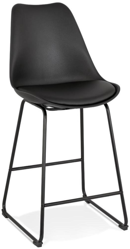 KADIMA DESIGN Barstuhl Kunststoff | 109 cm Gesamthöhe | Ergonomisch Belastbar 120kg | Schwarz | Thekenstuhl Bild 1