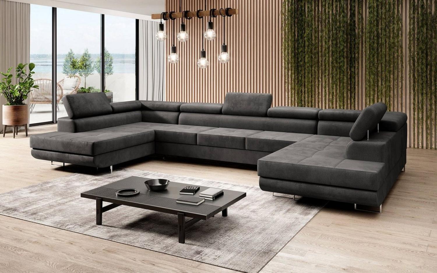 Luxusbetten24 Schlafsofa Designer Sofa Taormina, mit Stauraum und Schlaffunktion Bild 1