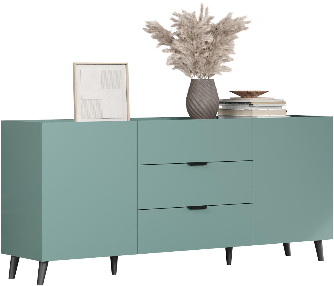 Sideboard Melton in dusk blue und grau 180 cm Bild 1