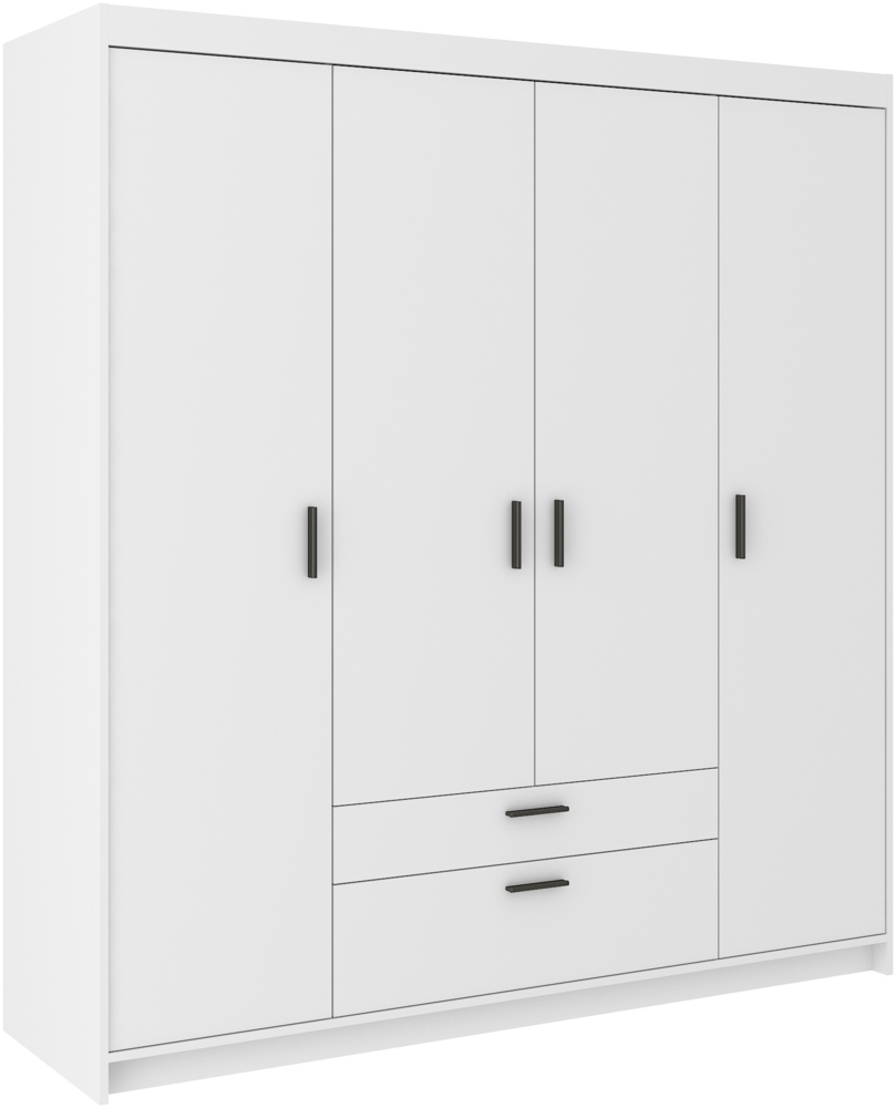 AX LIVING Schubladenschrank Garderobe weiß Schrank Storicos 4D 176,3cm Bild 1