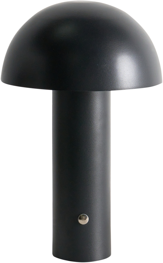 Kabellose LED Tischlampe BOJO mit Dimmer Metall Schwarz Bild 1