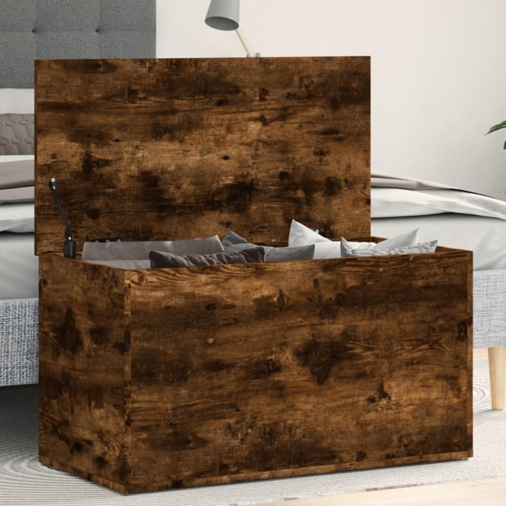 vidaXL Aufbewahrungstruhe Räuchereiche 84x42x46 cm Holzwerkstoff 815192 Bild 1