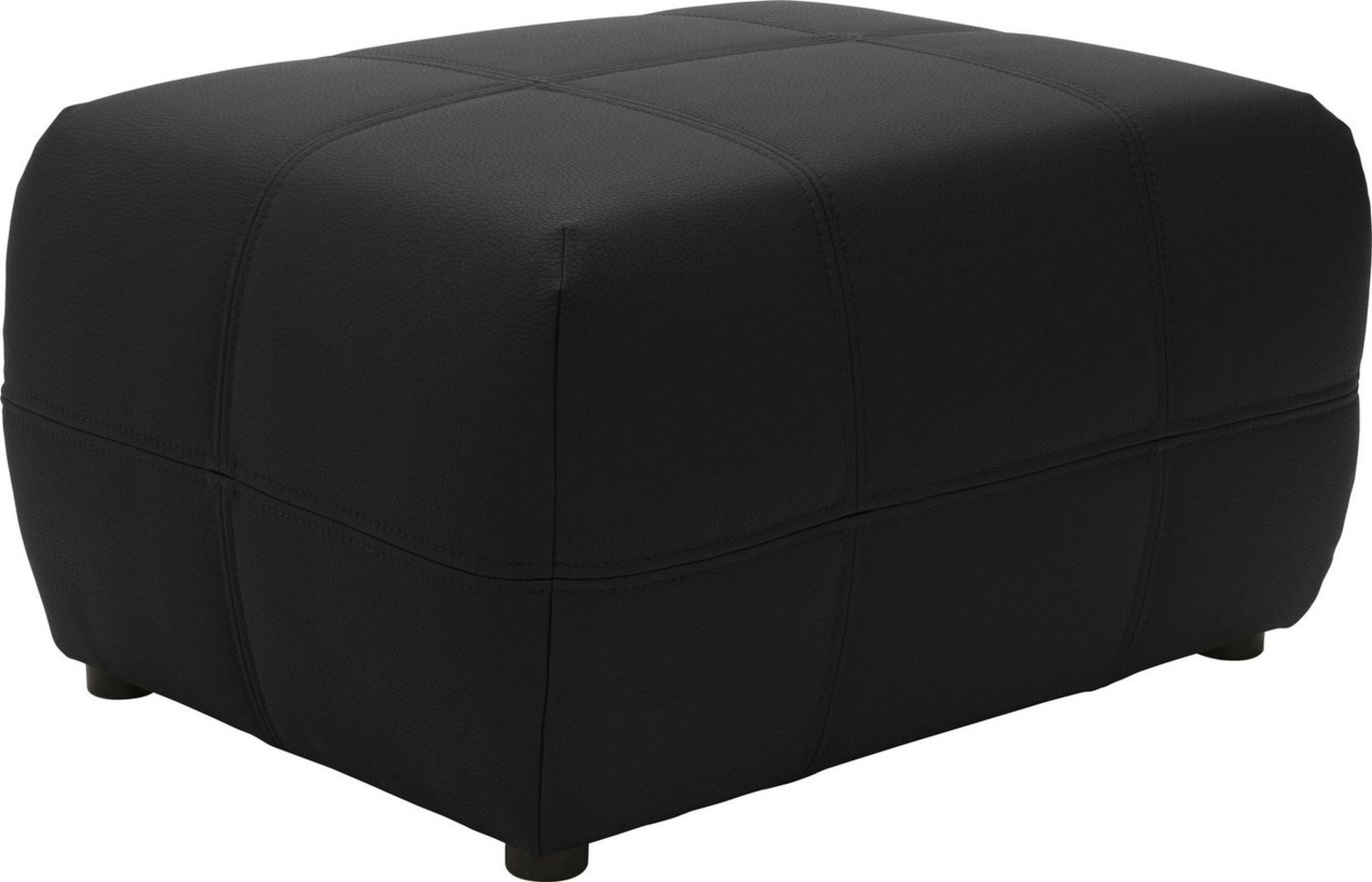 DOMO collection Hocker Brandon, kleine Ausführung, passend zu "Brandon" in Leder und Luxus-Kunstleder Bild 1