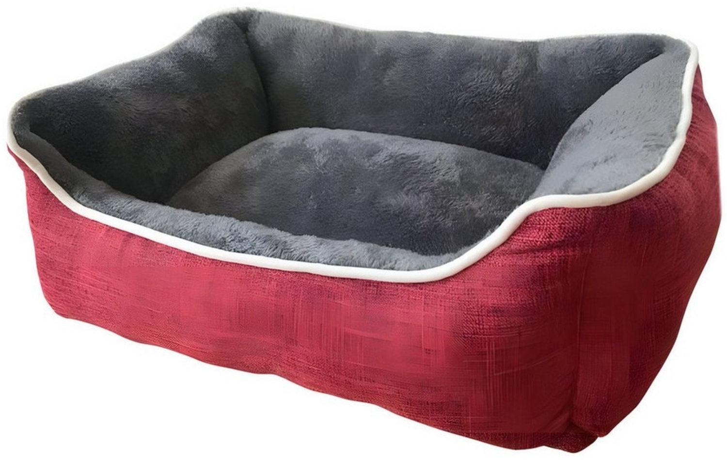 Nobby Tierbett Hundebett Classic eckig Arno bordeaux Bild 1