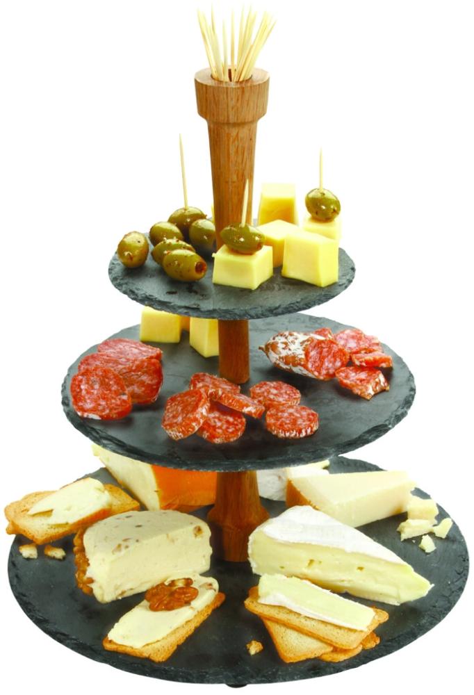 Boska Cheese Tower, Etagere, Dreistöckig, Servierplatte, Käsezubehör, 359007 Bild 1