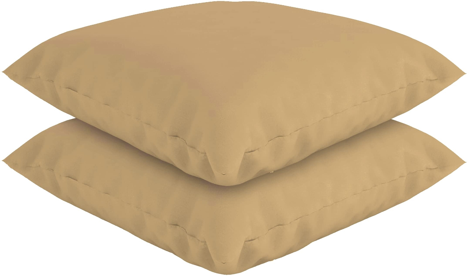 Federkissen mit Bezug - 40x40 cm - 2er Set Sand Bild 1