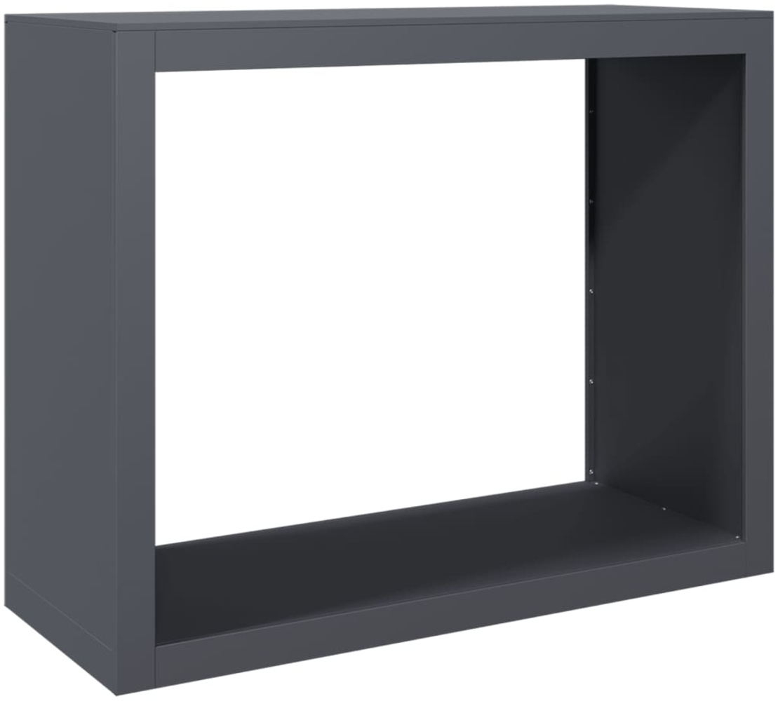vidaXL Brennholzregal Anthrazit 100x40x80 cm Stahl 850977 Bild 1