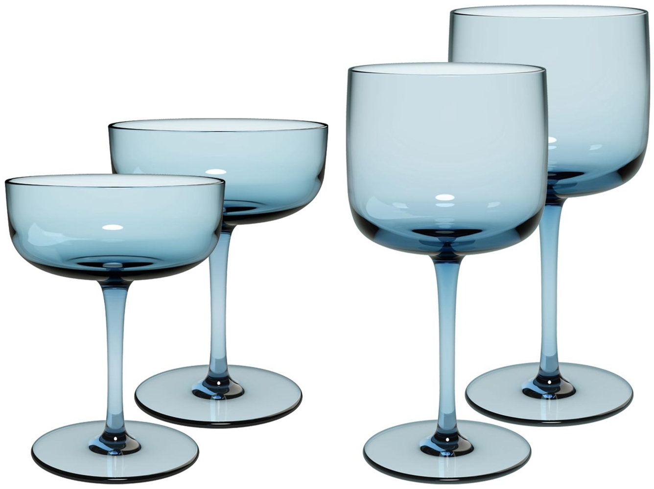 like. by Villeroy & Boch Like Glass Wein- und Sektgläser Set 4-teilig Ice Bild 1