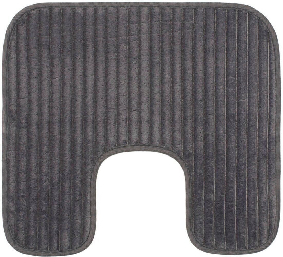 Gözze Badematte Berlin, Höhe 7 mm, rutschhemmend beschichtet, fußbodenheizungsgeeignet, Polyester, rechteckig, Badteppich, Uni Farben, Cord Optik, waschbar Bild 1