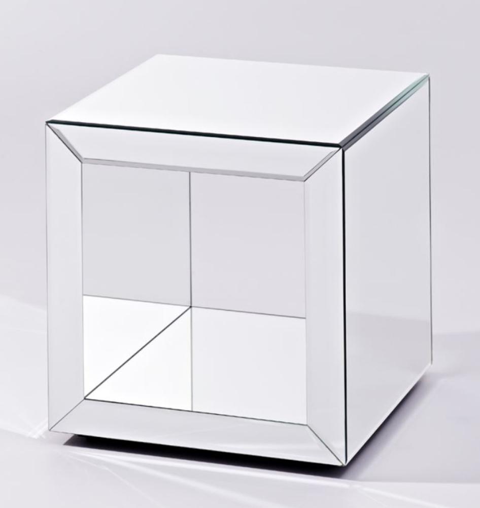 Casa Padrino Luxus Spiegelglas Beistelltisch im Würfel Design 46x46 x H. 48 cm - Designer Wohnzimmermöbel Bild 1