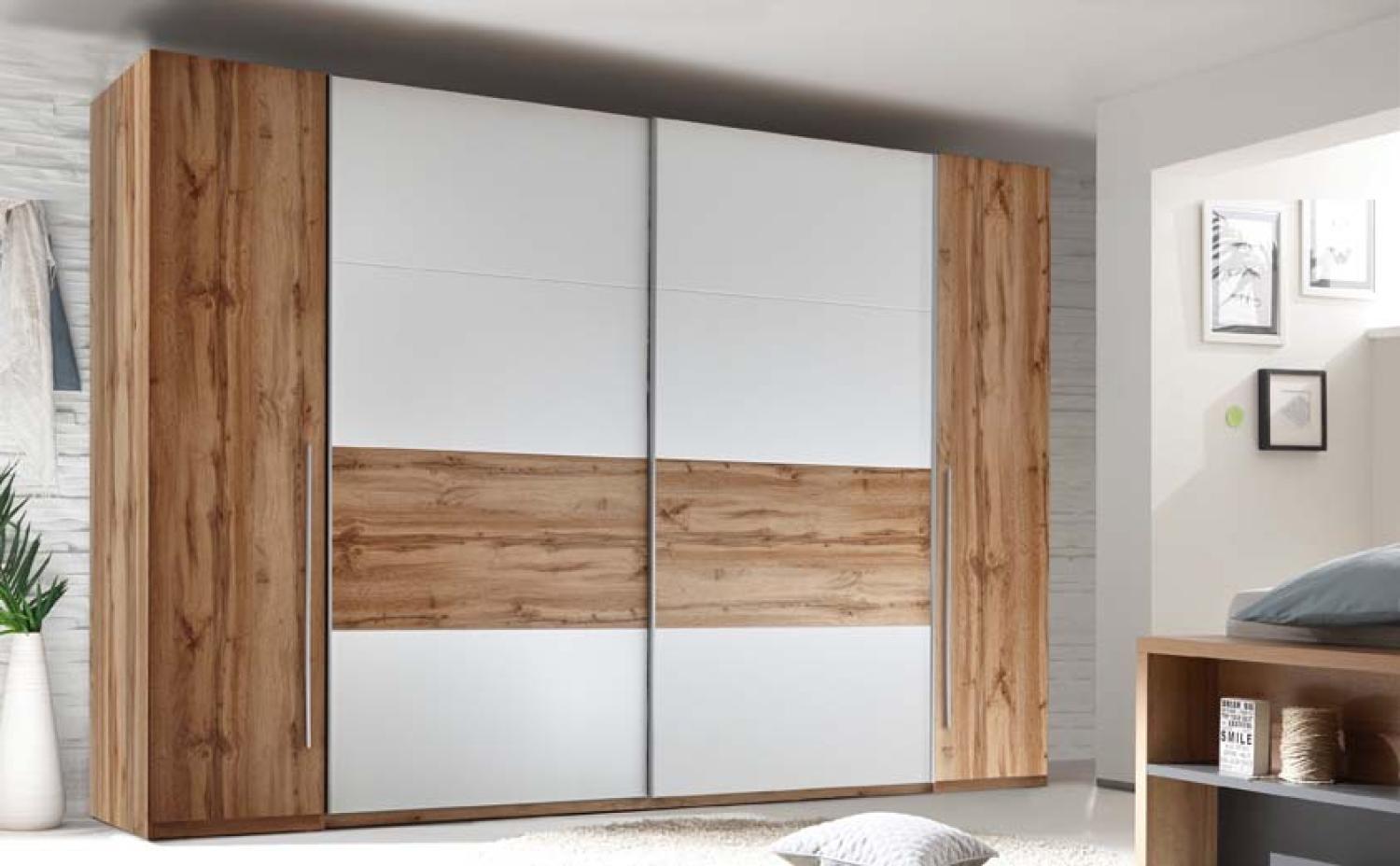 Kleiderschrank >San Nicolas< in Wildeiche Nachbildung - 312x225x61cm (BxHxT) Bild 1