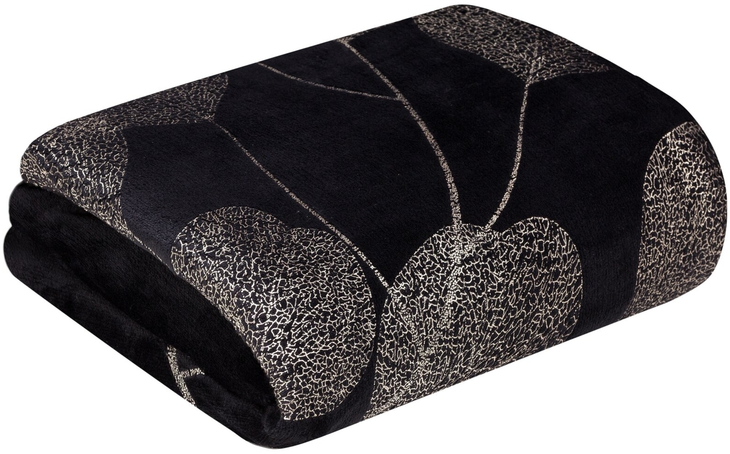 Decke GINKO2 150x200 cm schwarz Bild 1