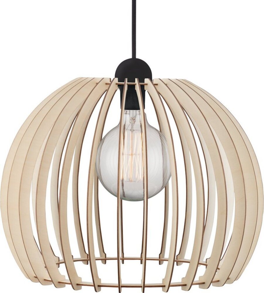 Nordlux Esstischleuchten Chino 40, Braun, Glas, Holz, Metall, 84843014 Bild 1