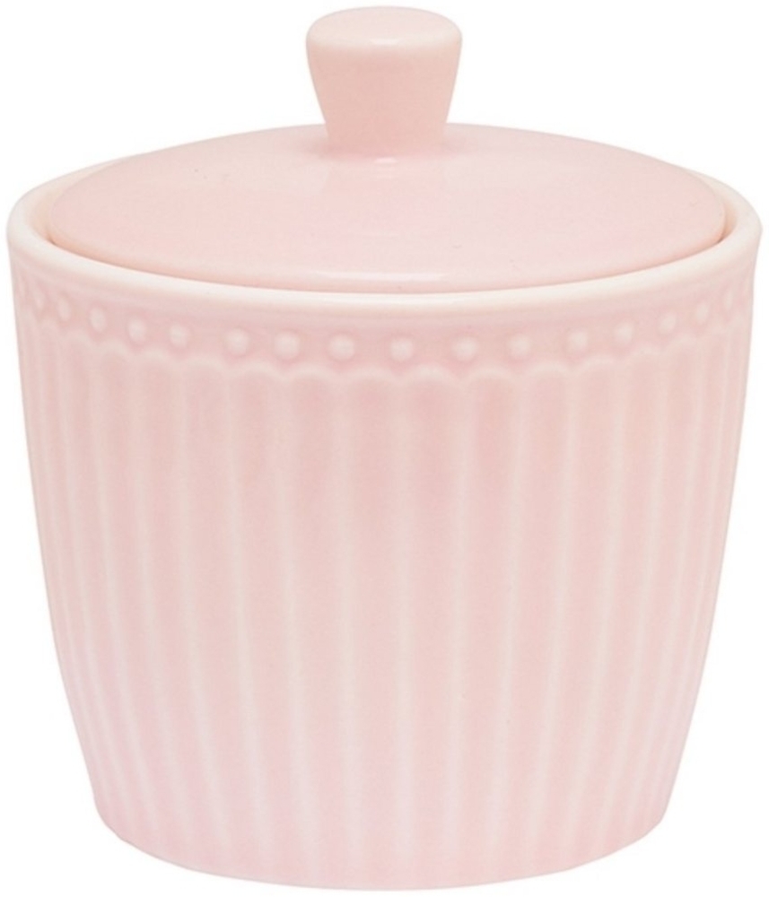 Greengate Zuckerdose Alice Zuckerdose pale pink 10 cm, Stoneware Bild 1