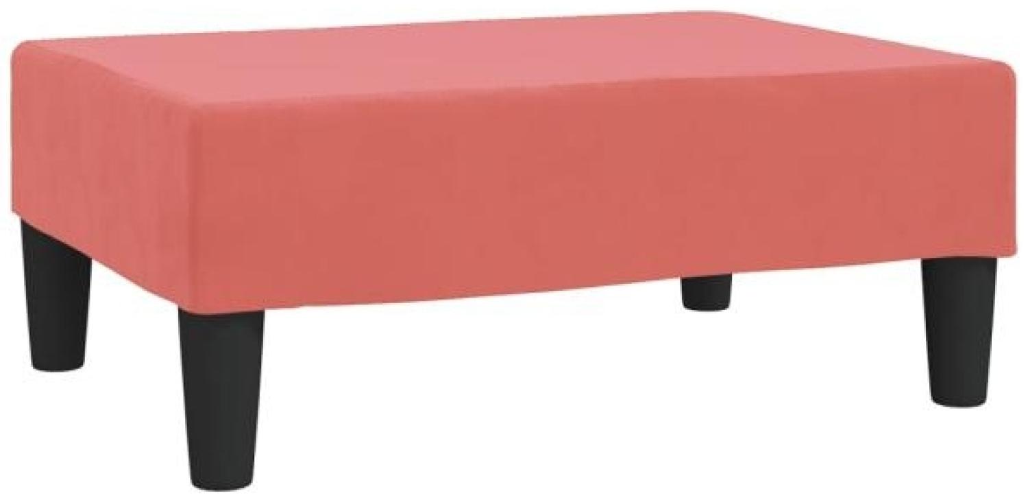 Fußhocker Rosa 78 x 56 x 32 cm Samt [337691] Bild 1