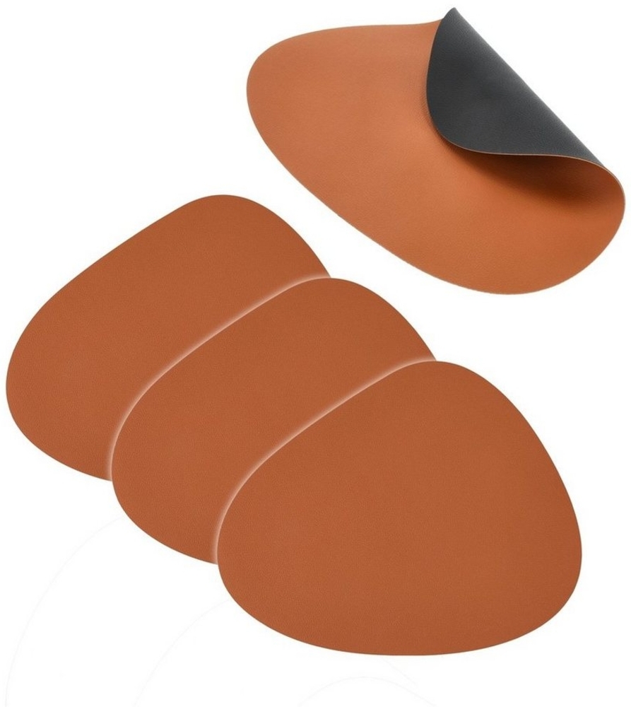 HTI-Living Platzset Tischset 4-teilig Karamell / Schwarz, (Set, 4 Platzdecken), Platzset Platzdecke Bild 1