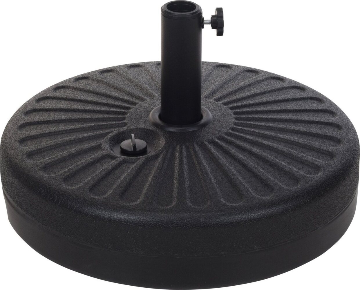 ProGarden Sonnenschirm Sockel 22 Liter 51 cm Schwarz 442217 Bild 1