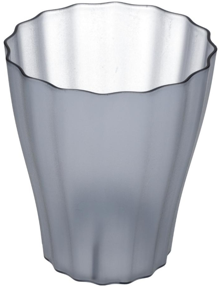 Orchideentopf Blumen Orchideen Übertopf transparent aus Kunststoff durchsichtig Elegant OLA Ø 16 cm rauchfarbig Bild 1