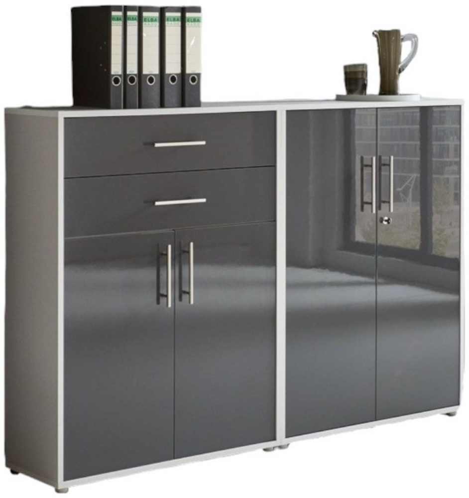 moebel-dich-auf Aktenschrank OFFICE EDITION (Set 12, abschließbar mit Metallgriffen) Made in Germany Bild 1