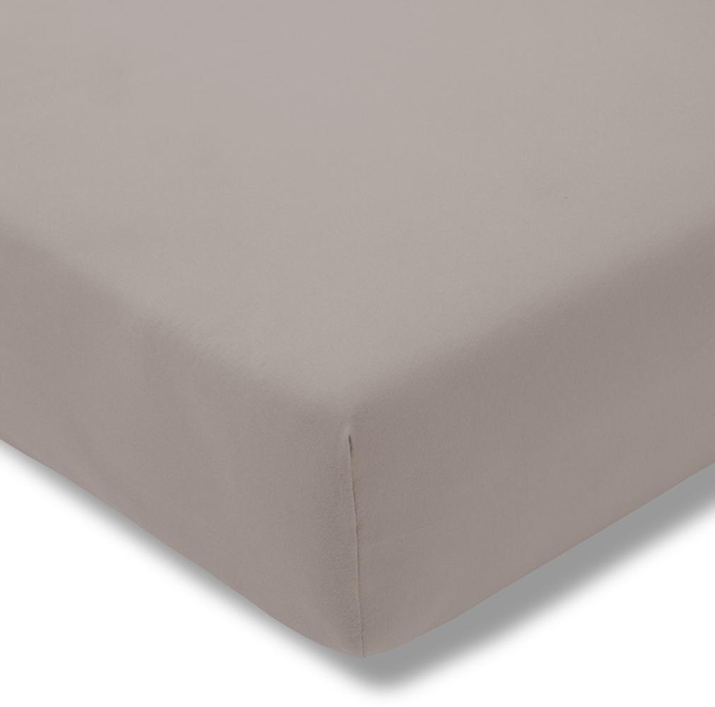 Estella Jersey Stretch Spannbetttuch Bettlaken 140 x 200 cm - 160 x 220 cm 6600 800 kiesel Bild 1