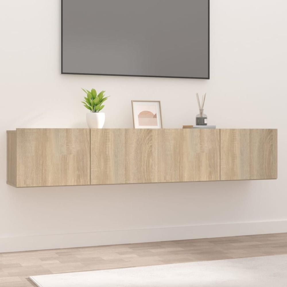 vidaXL TV-Schränke 2 Stk. Sonoma-Eiche 80x30x30 cm Holzwerkstoff 804538 Bild 1