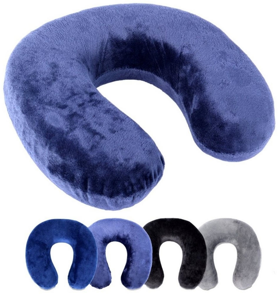 Schramm Nackenhörnchen Rocco Schramm e.K. Nackenkissen 4 Farben wählbar Reisekissen Nackenhörnchen orthopädisches Nackenstützkissen Memory-Schaum Travel Neck Pillow Bild 1