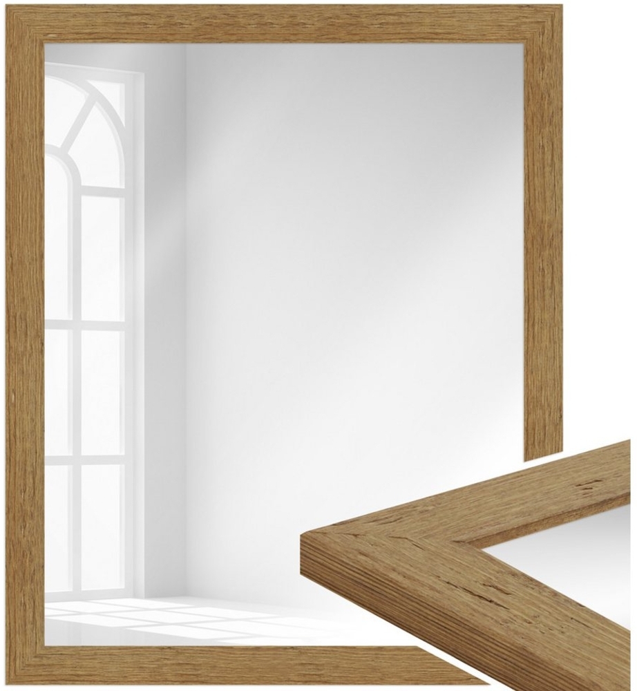 WANDStyle Wandspiegel H750, Eiche, aus Massivholz im Landhausstil Bild 1