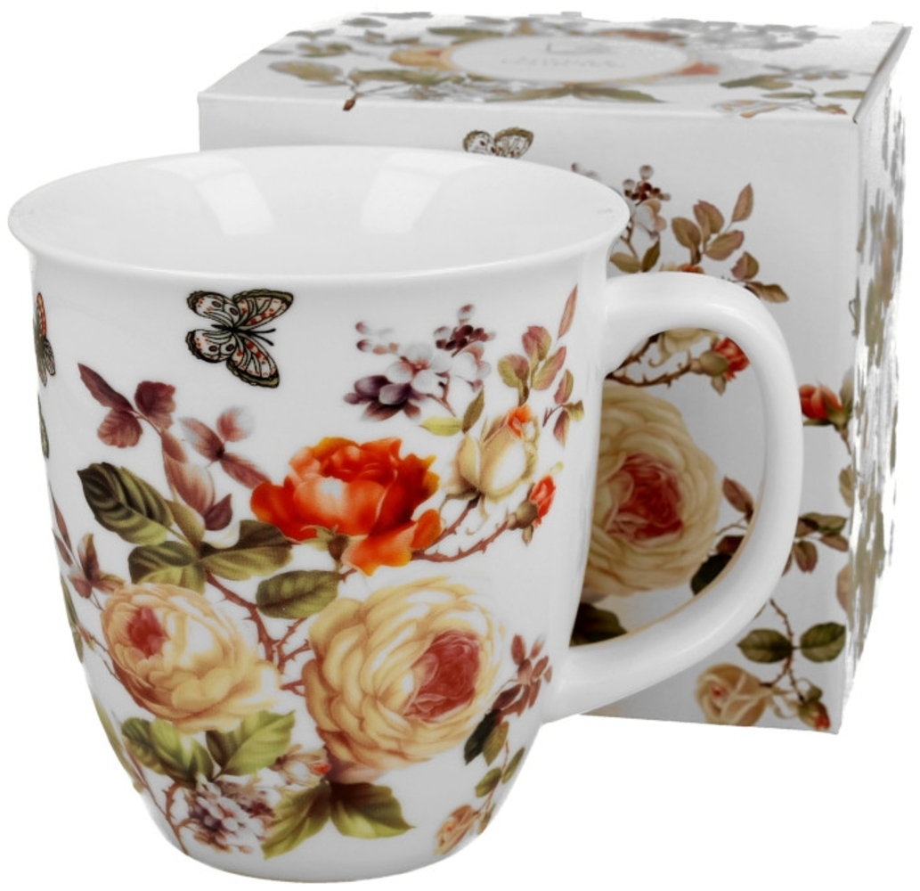DUO FLORAL Becher 650 ml ZAHRA New Bone China Porzellan Bild 1