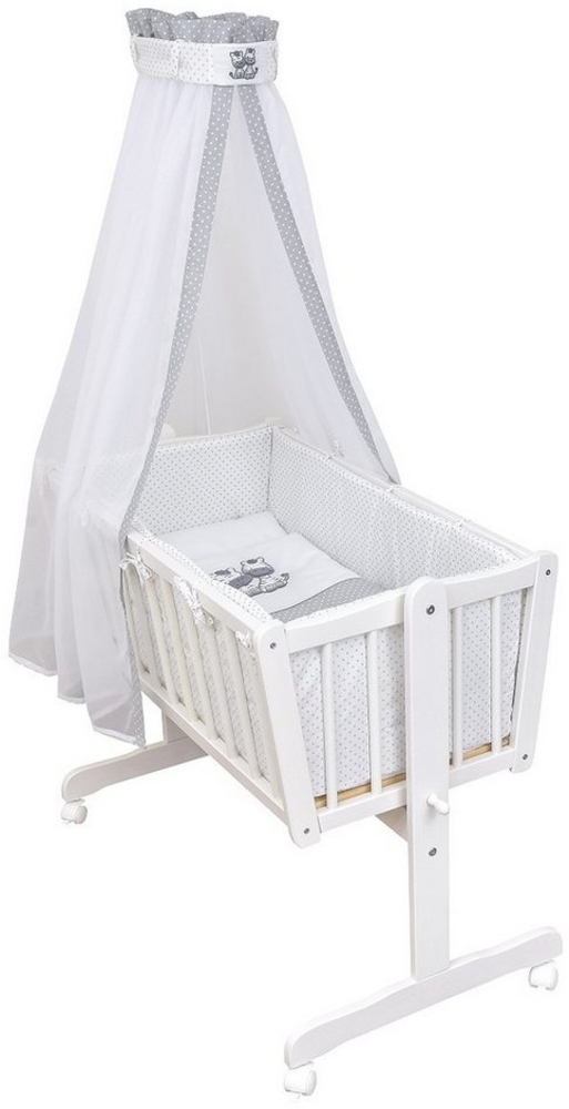 Baby-Delux Babybettwäsche Baby Wiegenset, Textilien, 6 teilig, Wiegenset 6-tlg. für Babywiege 90x40 (ohne Wiege) verschiedene Designs Bild 1
