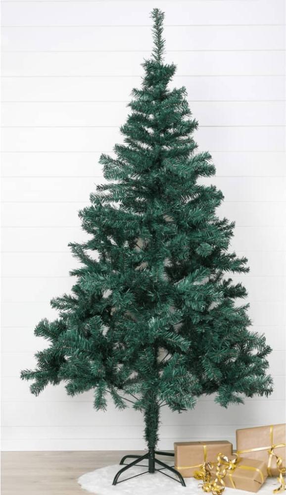 HI Weihnachtsbaum mit Ständer aus Metall Grün 180 cm 438382 Bild 1