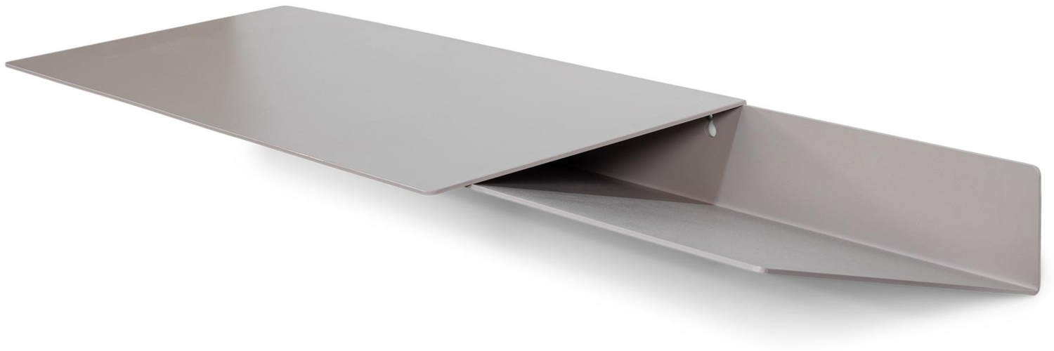 Spinder DRIFT Desk: Moderner Stahl-Schreibtisch in Silky Taupe Bild 1