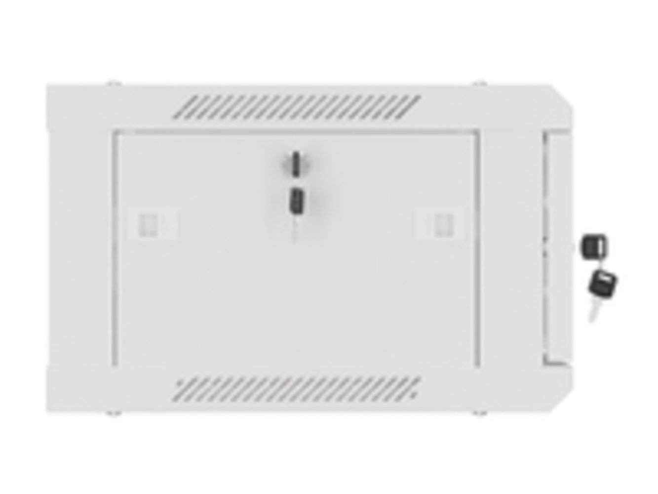 LANBERG 19 4U 600x450 Wandgehäuse Glastür (FlatPack) grau Bild 1