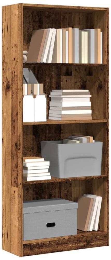 vidaXL Bücherregal Altholz-Optik 60x24x143 cm Holzwerkstoff 857819 Bild 1