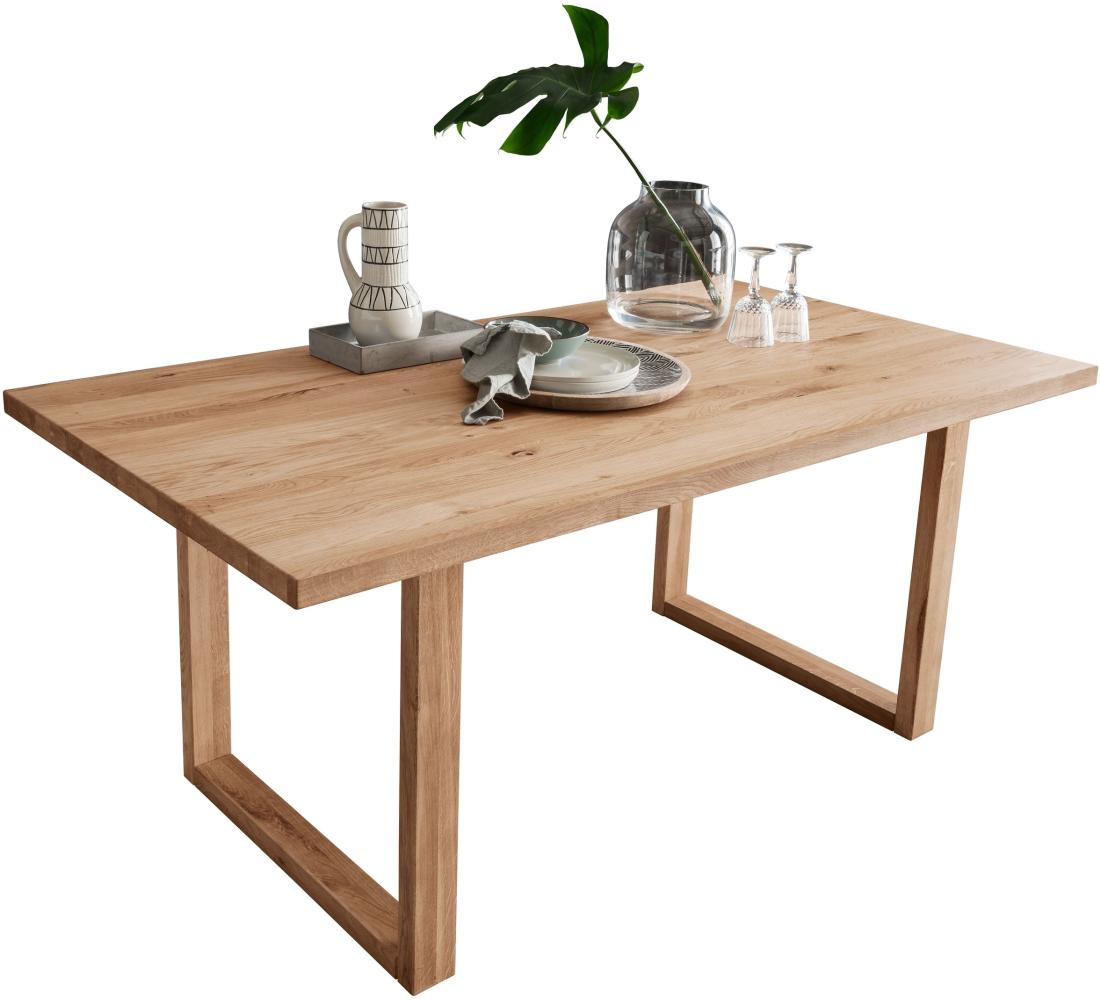 Esstisch >WZ-0169< (BxHxT: 160x75x90 cm) in natur geölt - 160x75x90 (BxHxT) Bild 1