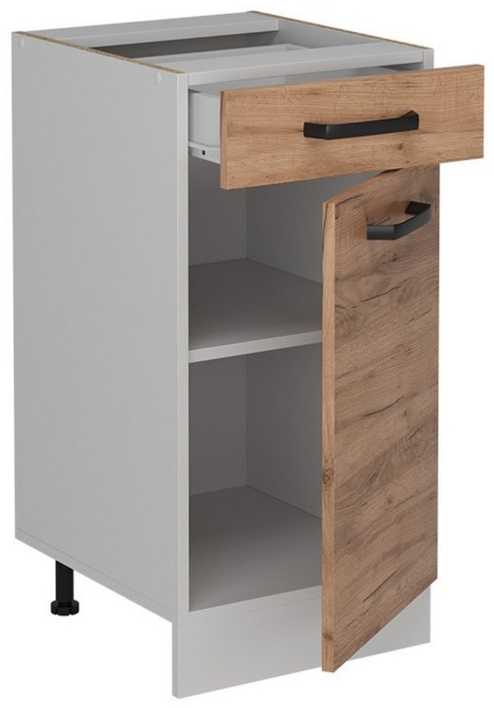 Vicco Küchenunterschrank Goldkraft Eiche 40 cm ohne Arbeitsplatte, R-Line Bild 1