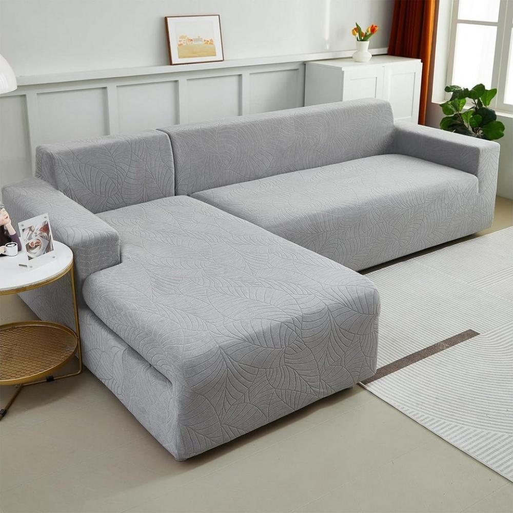 Powerwill Sofaschoner Sofa Überzug Sofaschoner (Sofabezug + 2 Kopfkissenbezüge), Sofa Bezug Stretch Sofa Cover Überwurf Universal Couch überzug Bild 1