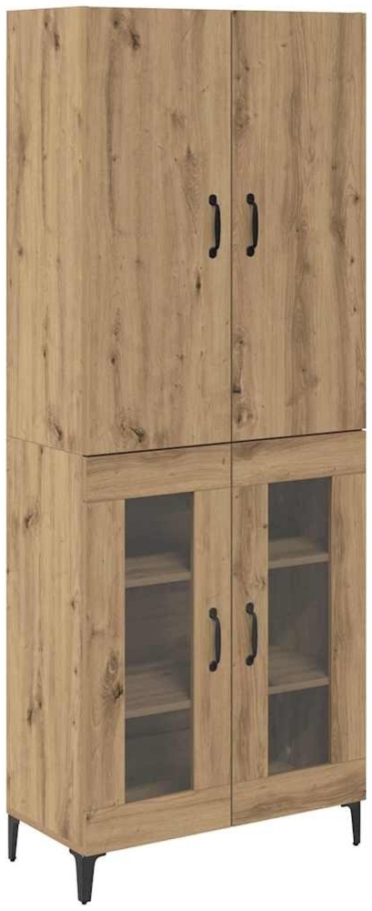 vidaXL Highboard Artisan-Eiche 69,5 x 34 x 180 cm Holzwerkstoff 3415932 Bild 1