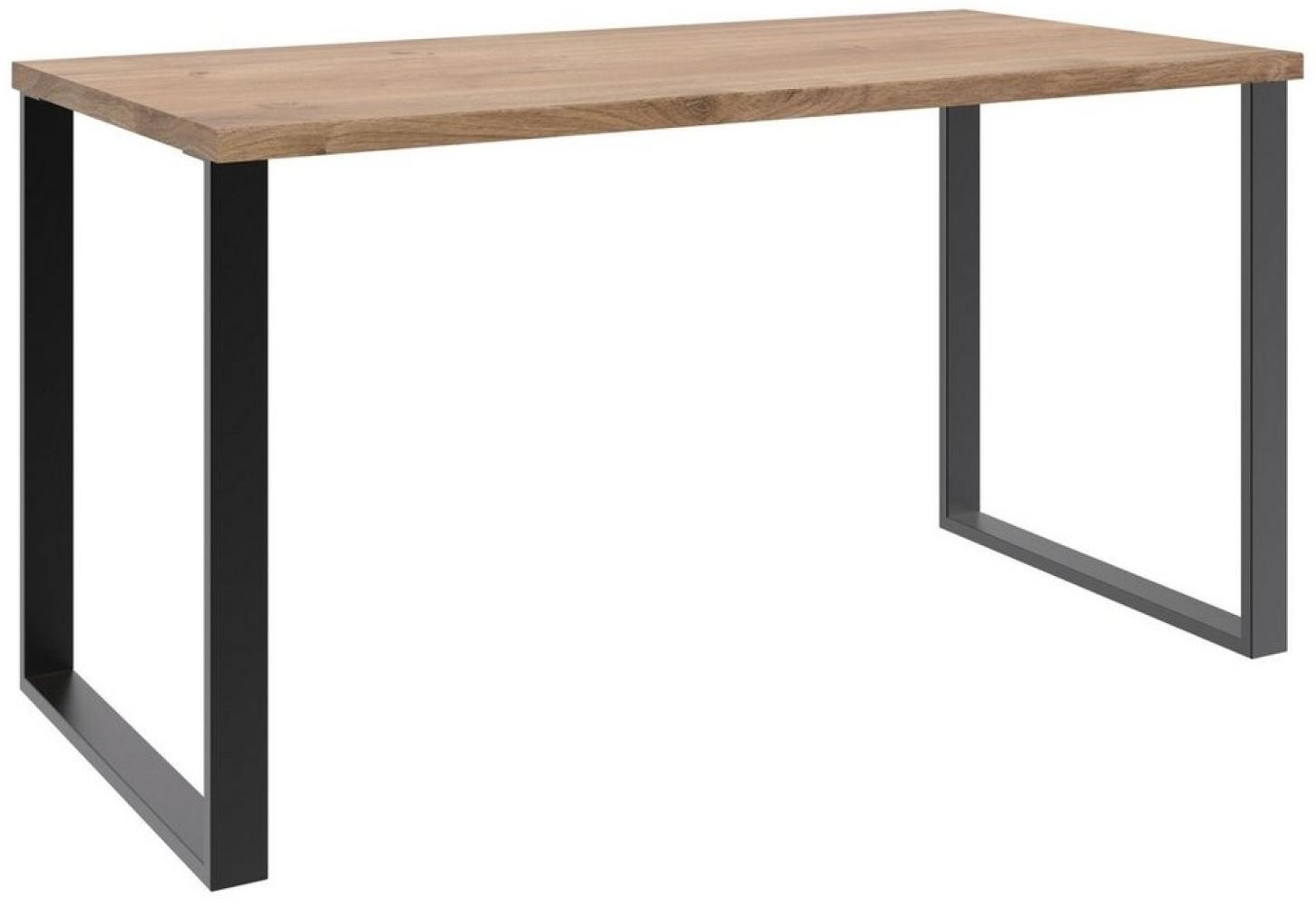 Schreibtisch >HOME DESK< in Plankeneiche Nachbildung - 140x75x70cm (BxHxT) Bild 1