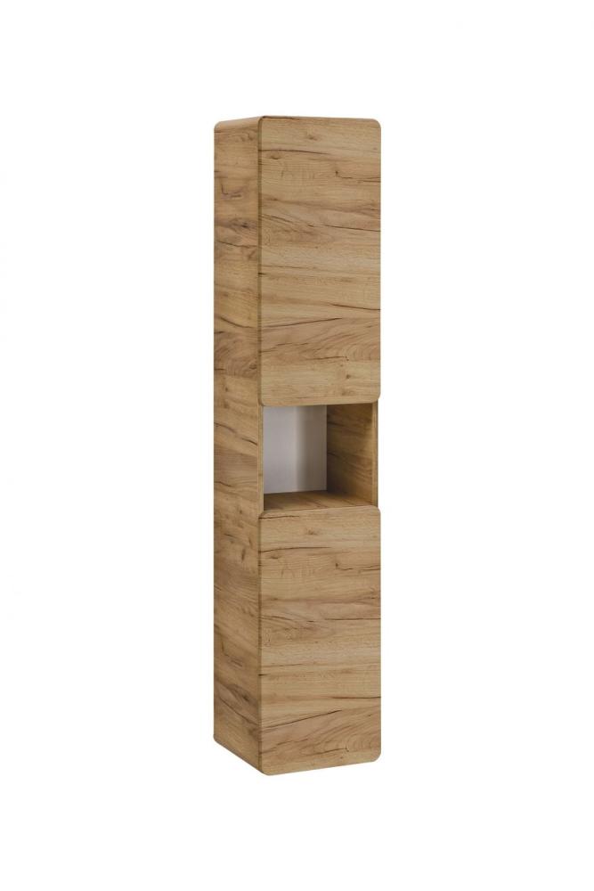 Badezimmer Hängeschrank 170x35x32 cm FERMO Gold Eiche Bild 1