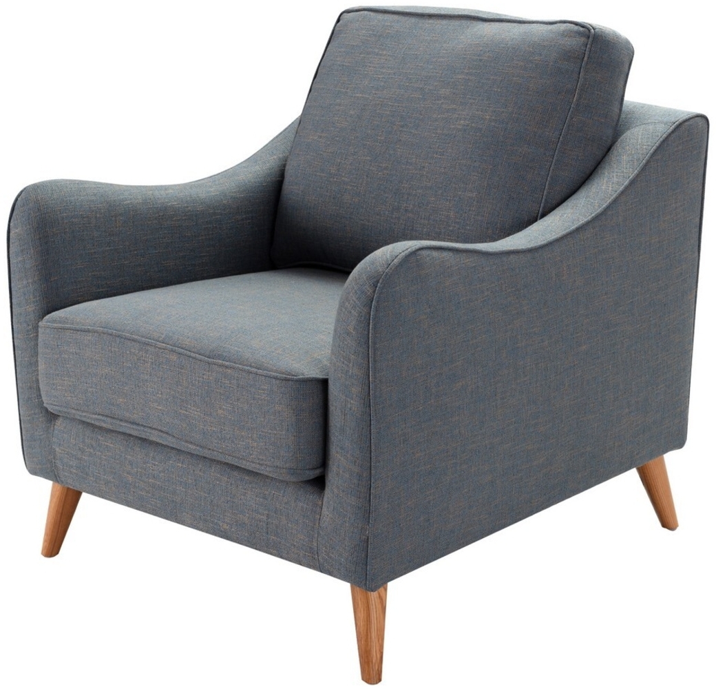 Dekoria Sessel Venuste denim blue/brown Bild 1