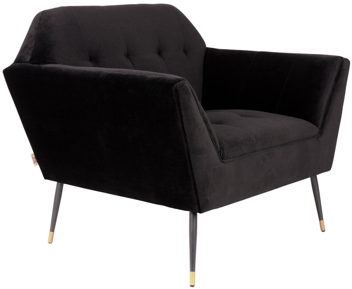 Lounge Sessel KATE BLACK Samt von DUTCHBONE Bild 1