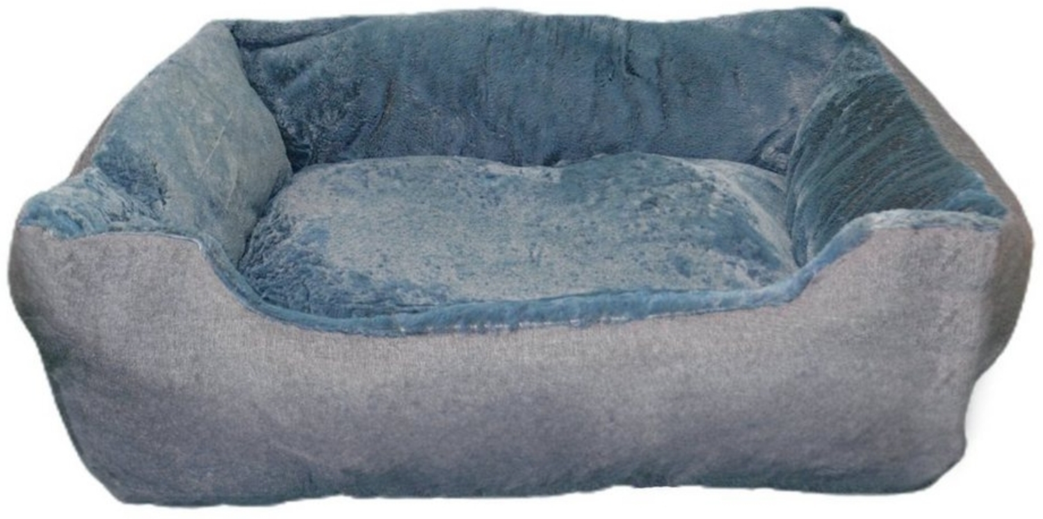 Defactoshop Tierbett Hundebett, Kissen in Leinenoptik, Hundekorb, erhöhte Ränder, verschiedene Größen Bild 1