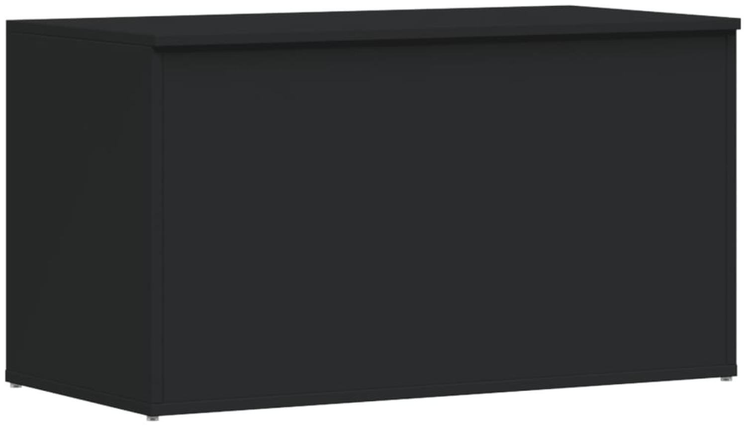 vidaXL Aufbewahrungstruhe Schwarz 84x42x46 cm Holzwerkstoff 803057 Bild 1