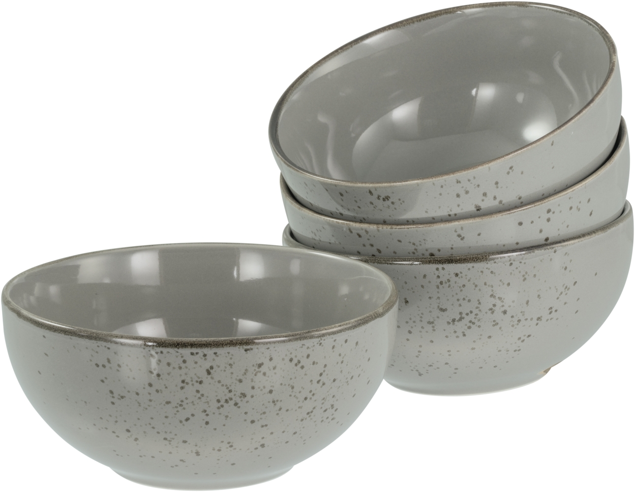 CreaTable, Nature Collection Buddha, 21676, 4-teiliges Schüssel-Set Grau Bild 1