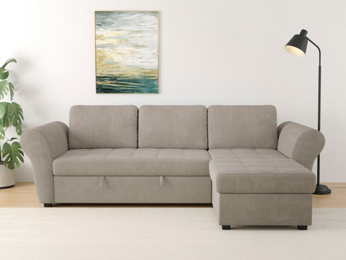 Trends by HG Ecksofa Lasse L-Form, B: 259 cm, mit Bettfunktion & Bettkasten Bild 1