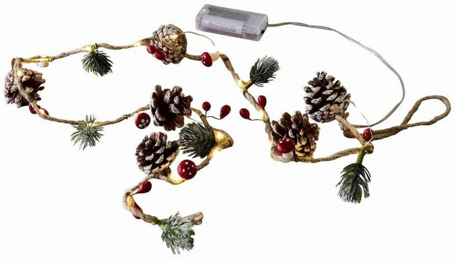 Mirabeau Lichterkette Lichterkette Ballon braun/grün Bild 1